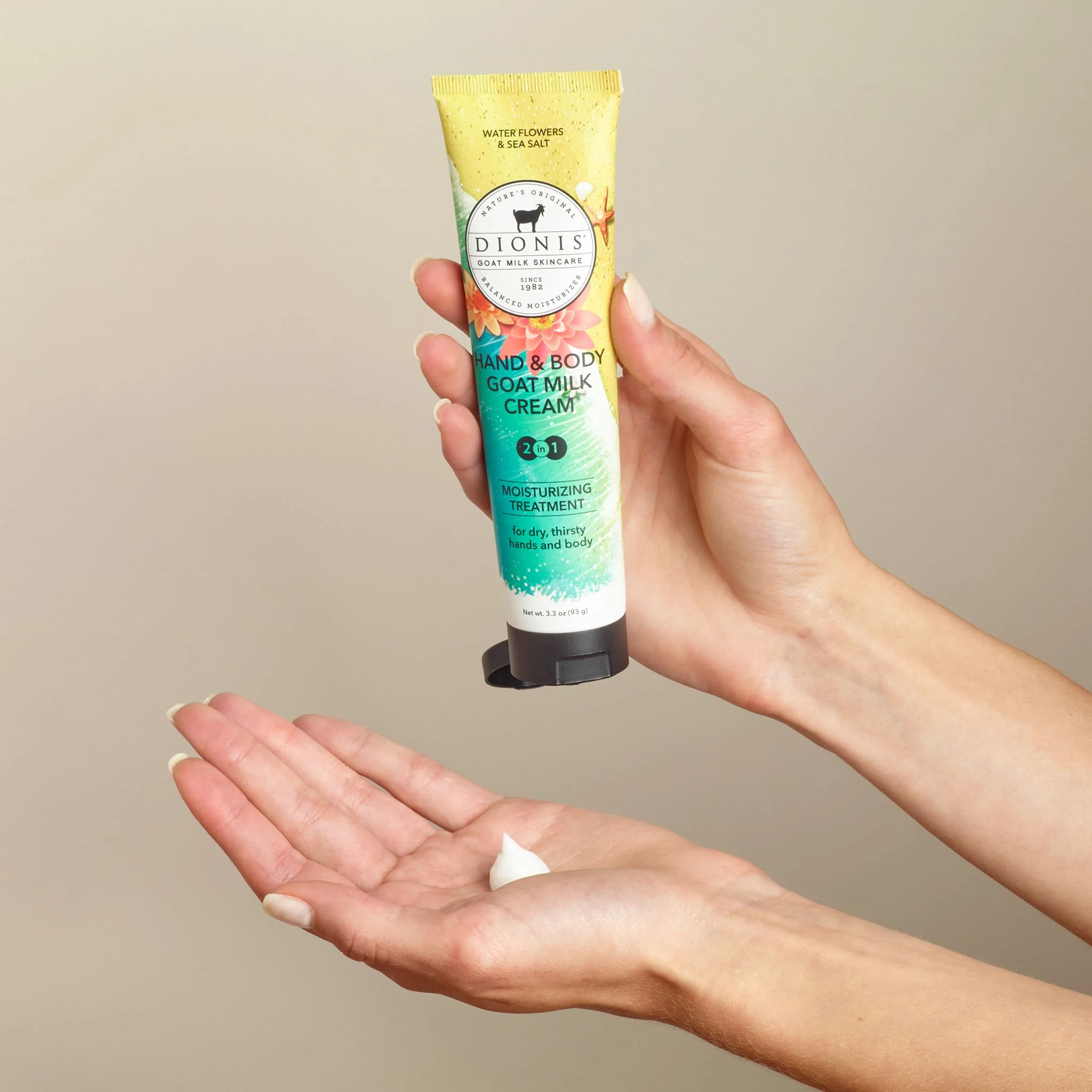 Water Flowers & Sea Salt Hand & Body Goat Milk Cream - Image 3